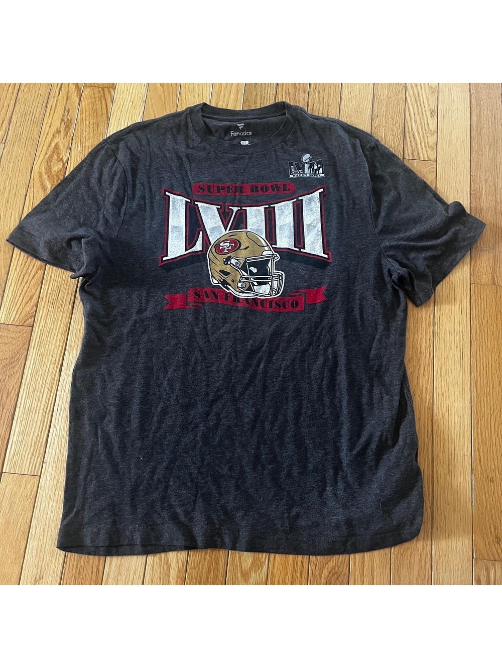 Fanatics Vintage Super Bowl LVIII San Francisco 49ers Black T-Shirt Men's Large